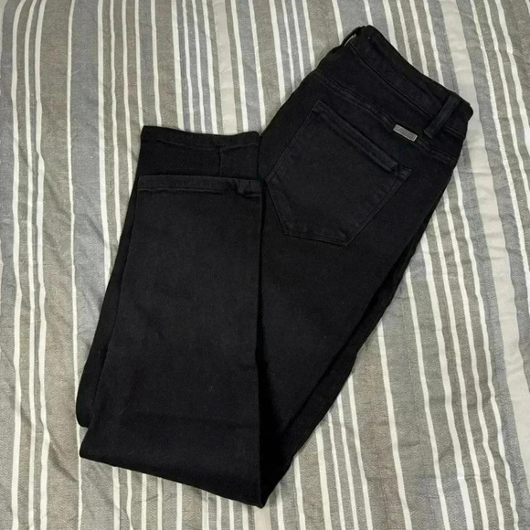 KanCan Black Jeans with holes. Button fly. - Picture 1 of 10